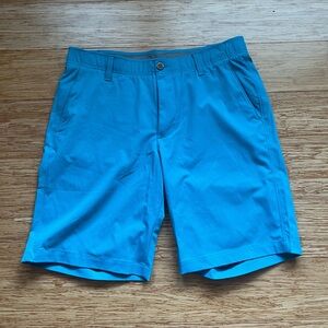 Under Armour Vibrant Aqua Men's Flat Front Shorts.  NWOTs